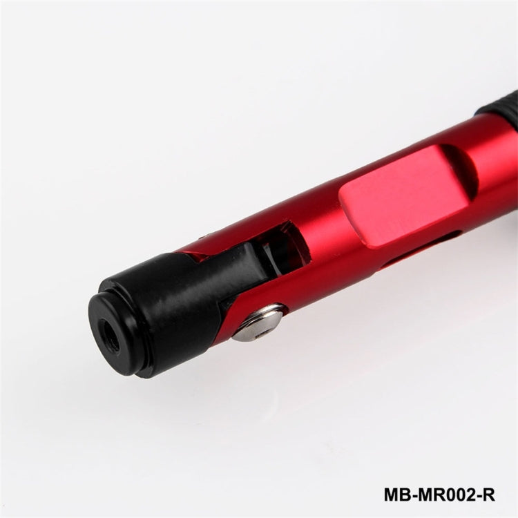 Modified Motorcycle Aluminium Alloy Rhombus Reflective Light Side Rearview Mirror (Red) - Side Mirrors by PMC Jewellery | Online Shopping South Africa | PMC Jewellery | Buy Now Pay Later Mobicred