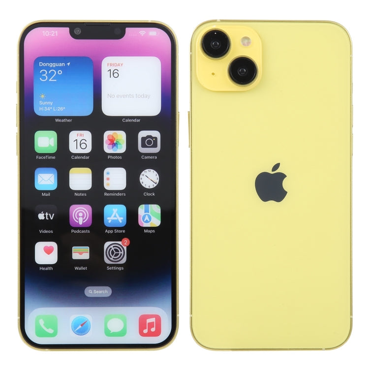 For iPhone 14 Plus Color Screen Non-Working Fake Dummy Display Model (Yellow) - free shipping - PMC TechLife - Order now!