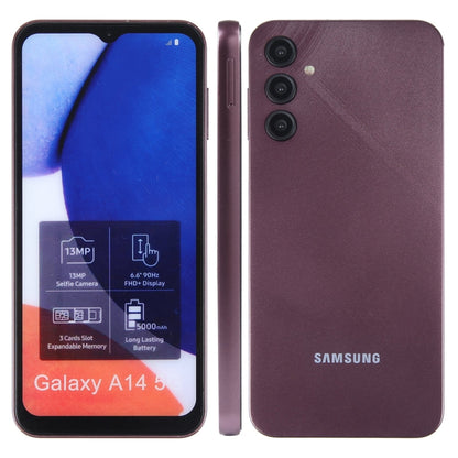 For Samsung Galaxy A14 5G Color Screen Non-Working Fake Dummy Display Model(Dark Red) - For Galaxy by PMC Jewellery | Online Shopping South Africa | PMC Jewellery | Buy Now Pay Later Mobicred