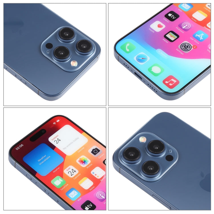 For iPhone 15 Pro Max Color Screen Non-Working Fake Dummy Display Model (Blue) - free shipping - PMC TechLife - Order now!