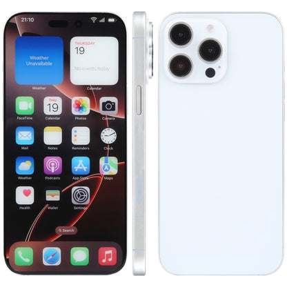 For iPhone 16 Pro Color Screen Non-Working Fake Dummy Display Model (White) - For iPhone & iPad by PMC Jewellery | Online Shopping South Africa | PMC Jewellery | Buy Now Pay Later Mobicred