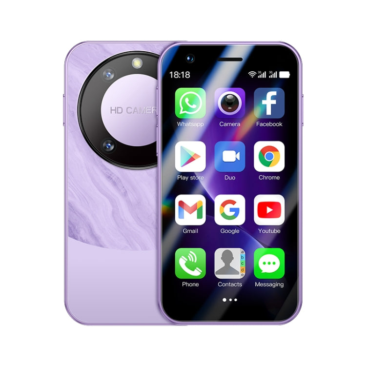 SOYES F8 Pro Max, 1GB+16GB, 3.0 inch Android 8.1 MTK6580 Quad Core, Network: 3G, Dual SIM (Purple) - SOYES by SOYES | Online Shopping South Africa | PMC Jewellery | Buy Now Pay Later Mobicred