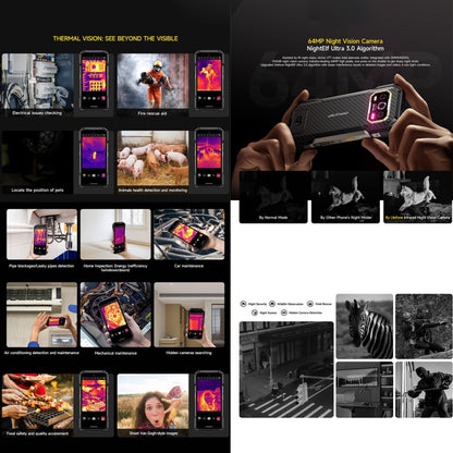 Ulefone Armor 27T Rugged Phone, 12GB+256GB, Thermal Imager, Night Vision, 10600mAh, 6.78 inch Android 14 MediaTek Helio G99 Octa Core, Network: 4G, NFC, OTG (Black) - Ulefone by Ulefone | Online Shopping South Africa | PMC Jewellery | Buy Now Pay Later Mobicred