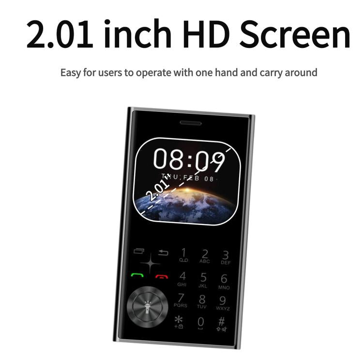 V8 Card Mobile Phone, 2.01 inch, MTK6261D, Support Bluetooth, FM, Torch, GSM, Dual SIM (Gold) - free shipping - PMc TechLife - Order now!