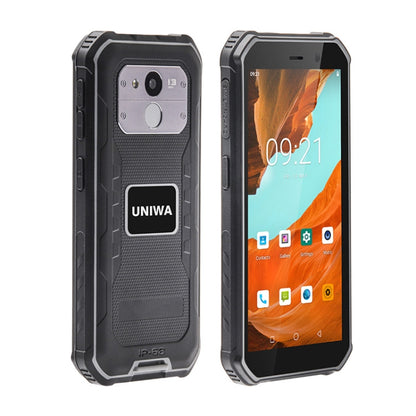 UNIWA F963 Pro Rugged Smart Phone, 4GB+64GB, 5.5 inch Android 13, Unisoc T606 Octa Core, NFC, Fingerprint Unlock, 4G Network, AU Plug (Black Grey) - UNIWA by UNIWA | Online Shopping South Africa | PMC Jewellery | Buy Now Pay Later Mobicred