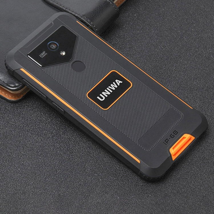 UNIWA F965 Pro Rugged Smart Phone, 6GB+128GB, 6 inch Android 13, MT6762 Octa Core, Network: 4G, NFC, PoC, SOS, EU Plug (Black+Orange) - UNIWA by UNIWA | Online Shopping South Africa | PMC Jewellery | Buy Now Pay Later Mobicred