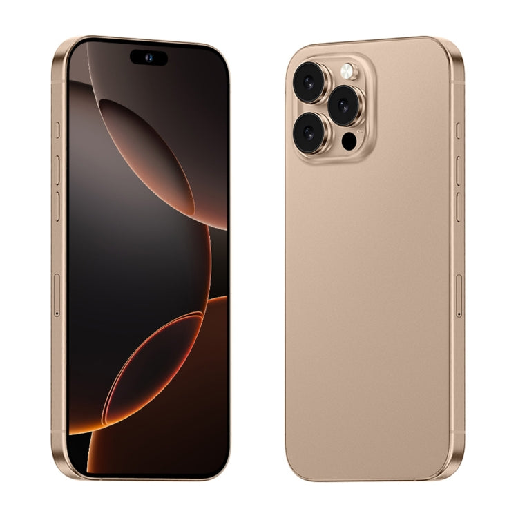 i16 Pro Max / A08, 3GB+32GB, 6.73 inch Screen, Face Identification, Android 8.1 MTK6753 Octa Core, Network: 3G, Dual SIM, EU Plug (Gold) -  by PMC Jewellery | Online Shopping South Africa | PMC Jewellery | Buy Now Pay Later Mobicred