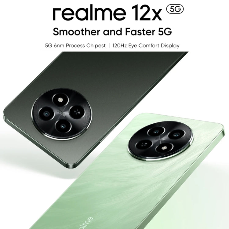 Realme 12x, 12GB+512GB, Side Fingerprint Identification, 6.67 inch Realme UI 5.0 Dimensity 6100+ 5G Octa Core, NFC, Network: 5G, Support Google Play (Glowing Black) - OPPO by Realme | Online Shopping South Africa | PMC Jewellery | Buy Now Pay Later Mobicred