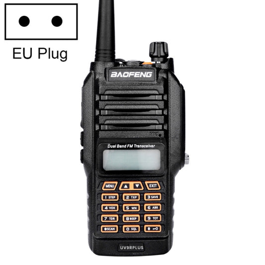 BaoFeng BF-UV9Rplus 8W Waterproof Dual Band Radio Handheld Antenna Walkie Talkie, EU Plug - Handheld Walkie Talkie by BAOFENG | Online Shopping South Africa | PMC Jewellery | Buy Now Pay Later Mobicred