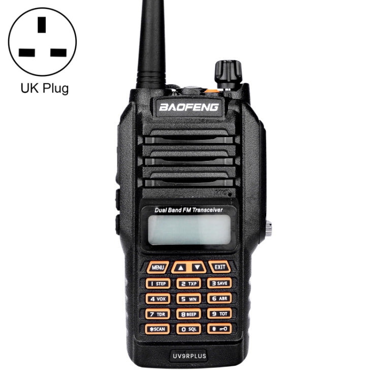 BaoFeng BF-UV9Rplus 16W Waterproof Dual Band Radio Handheld Antenna Walkie Talkie, UK Plug - Handheld Walkie Talkie by BAOFENG | Online Shopping South Africa | PMC Jewellery | Buy Now Pay Later Mobicred