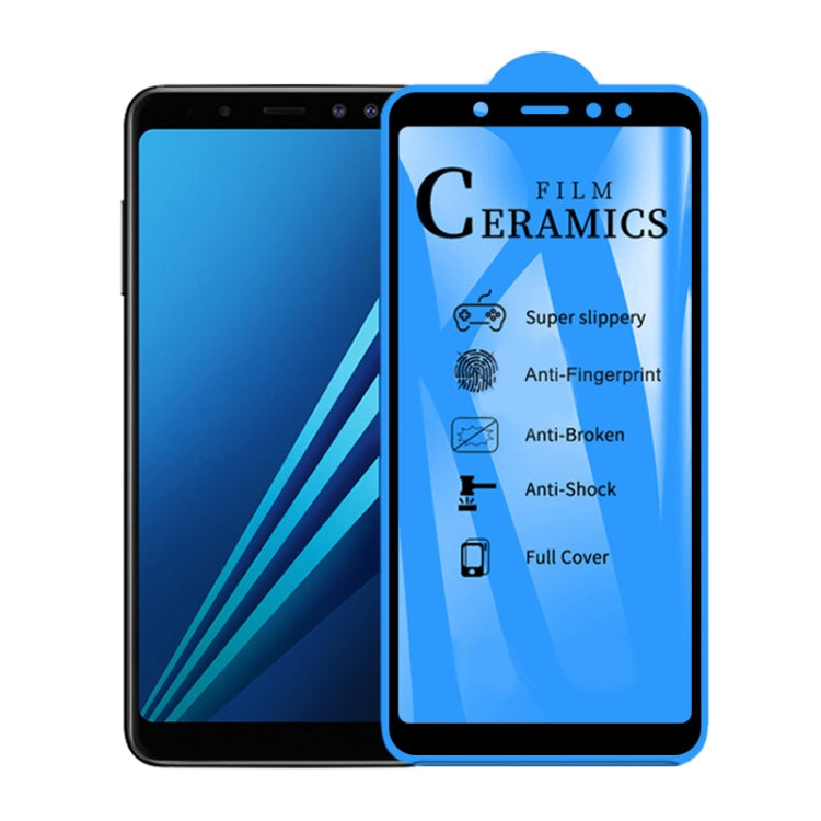 2.5D Full Glue Full Cover Ceramics Film for Galaxy A8 (2018) - Galaxy Tempered Glass by PMC TechLife | Online Shopping South Africa | PMC TechLife