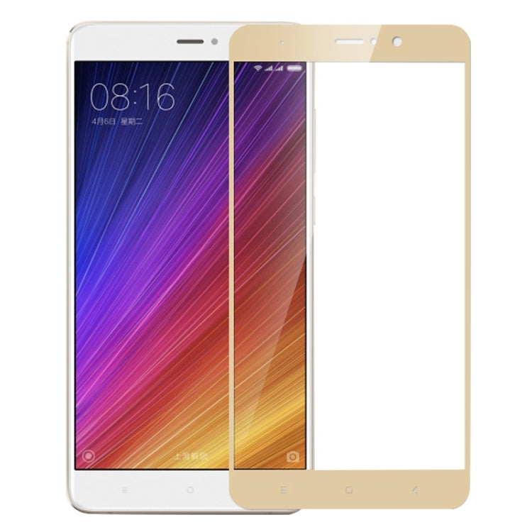 MOFI Xiaomi Mi 5s Plus 0.3mm 9H Hardness 2.5D Explosion-proof Full Screen Tempered Glass Screen Film(Gold) -  by MOFI | Online Shopping South Africa | PMC Jewellery | Buy Now Pay Later Mobicred