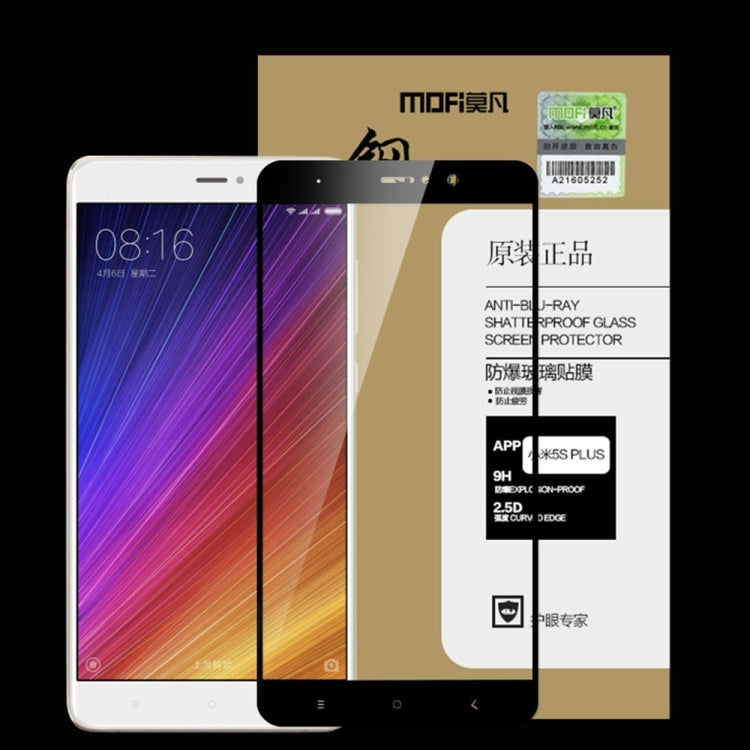 MOFI Xiaomi Mi 5s Plus 0.3mm 9H Hardness 2.5D Explosion-proof Full Screen Tempered Glass Screen Film(White) -  by MOFI | Online Shopping South Africa | PMC Jewellery
