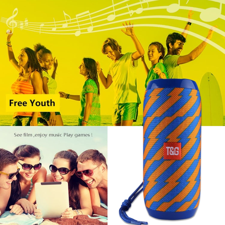 T&G TG117 Portable Bluetooth Stereo Speaker, with Built-in MIC, Support Hands-free Calls & TF Card & AUX IN & FM, Bluetooth Distance: 10m(Dark Blue) - Desktop Speaker by T&G | Online Shopping South Africa | PMC Jewellery | Buy Now Pay Later Mobicred