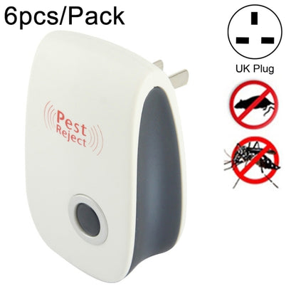 6pcs/Pack Ultrasonic Electronic Cockroach Mosquito Pest Reject Repeller, UK Plug - Repellents by PMC Jewellery | Online Shopping South Africa | PMC Jewellery