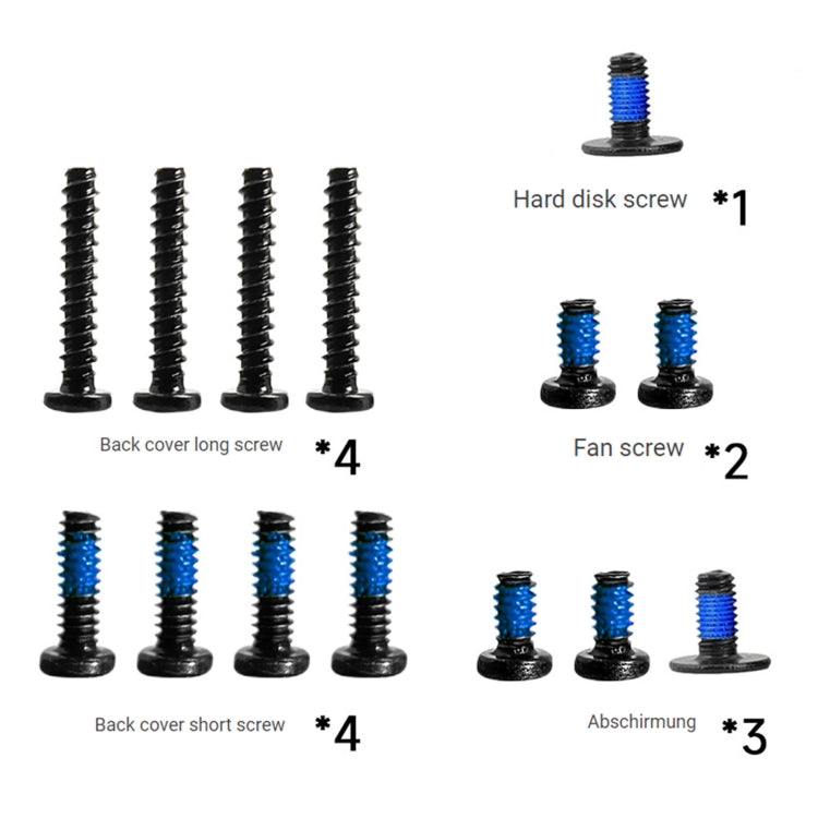 14 in 1 Steam Deck Abschirmung + Back Cover + Fan + Hard Disk Screw Set - Steam Deck Spare Parts by PMC TechLife | Online Shopping South Africa | PMC TechLife