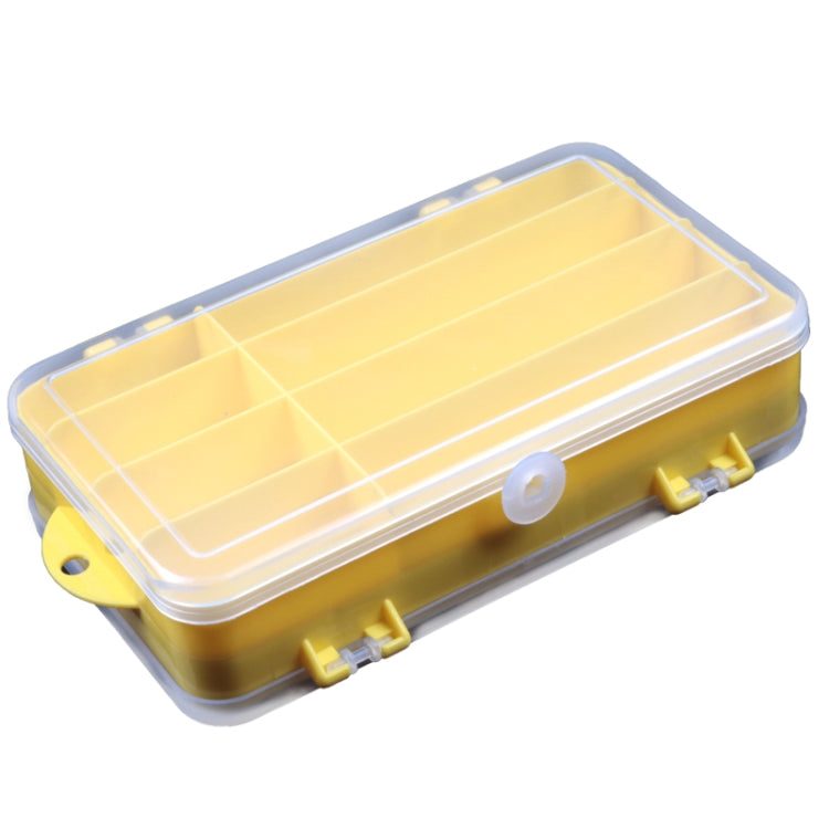 Portable Outdoor Lure Box Transparent Plastic Double-sided Storage Box, Size: 18 x 10 x 5cm(Yellow + White) - Storage Boxes & Storage Bags by PMC TechLife | Online Shopping South Africa | PMC TechLife | Buy Now Pay Later Mobicred