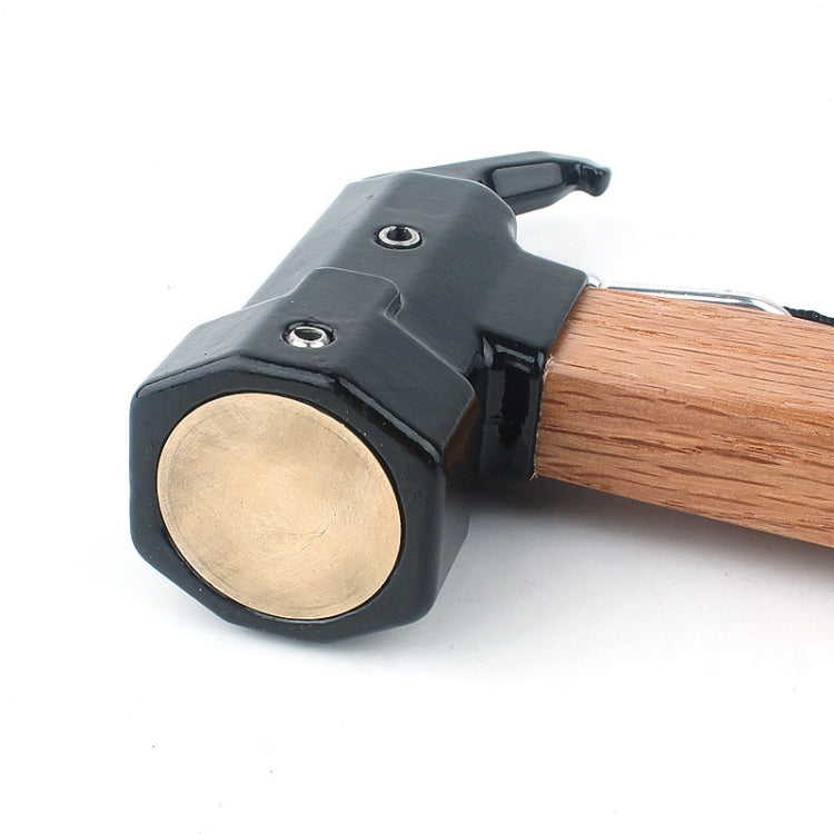 CLS-Outdoor Hexagonal Brass Brass Multi-function Nail Puller Shark Hammer - Others by PMC TechLife | Online Shopping South Africa | PMC TechLife | Buy Now Pay Later Mobicred