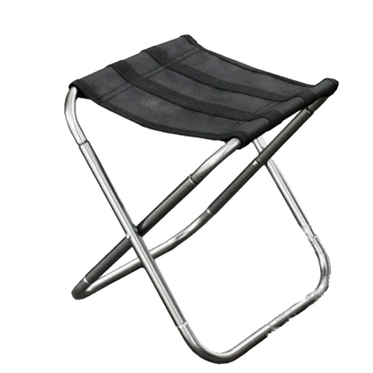 Outdoor Portable Folding Stool, Size: 25*22*26cm(Silver) - Beach Chairs by PMC Jewellery | Online Shopping South Africa | PMC Jewellery