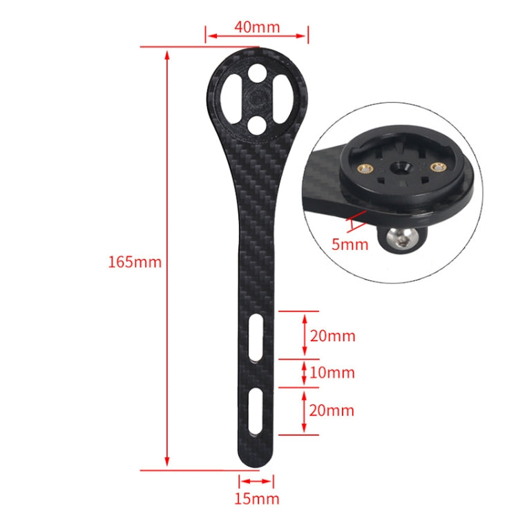 TOSEEK Full Carbon Fiber Road Bicycle Code Table Holder For Garmin Series(Gloss) - Holders by TOSEEK | Online Shopping South Africa | PMC TechLife | Buy Now Pay Later Mobicred