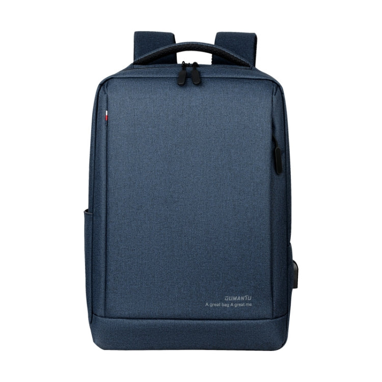 OUMANTU 9003 Business Laptop Bag Oxford Cloth Large Capacity Backpack with External USB Port(Sapphire Blue) - Backpacks by OUMANTU | Online Shopping South Africa | PMC Jewellery