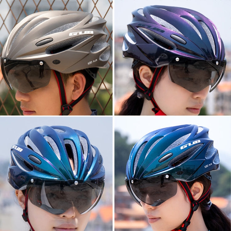GUB K80 Plus Bike Helmet With Visor And Goggles(Red) - free shipping - PMC TechLife - Order now!