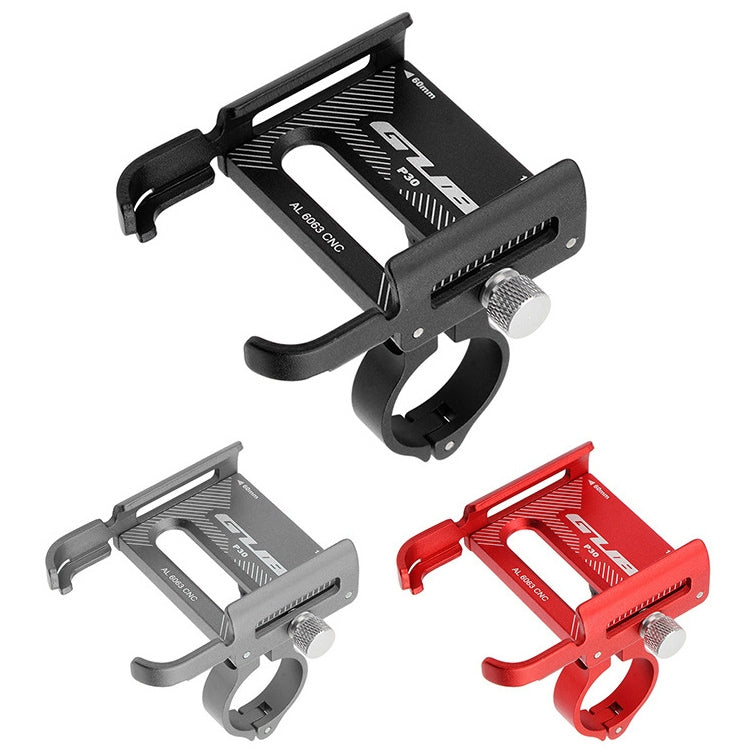 GUB P30 Aluminum Bike Phone Holder(Black) - Holders by GUB | Online Shopping South Africa | PMC TechLife | Buy Now Pay Later Mobicred