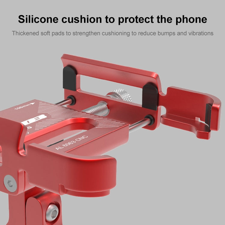 GUB P30 Aluminum Bike Phone Holder(Red) - Holders by GUB | Online Shopping South Africa | PMC Jewellery | Buy Now Pay Later Mobicred