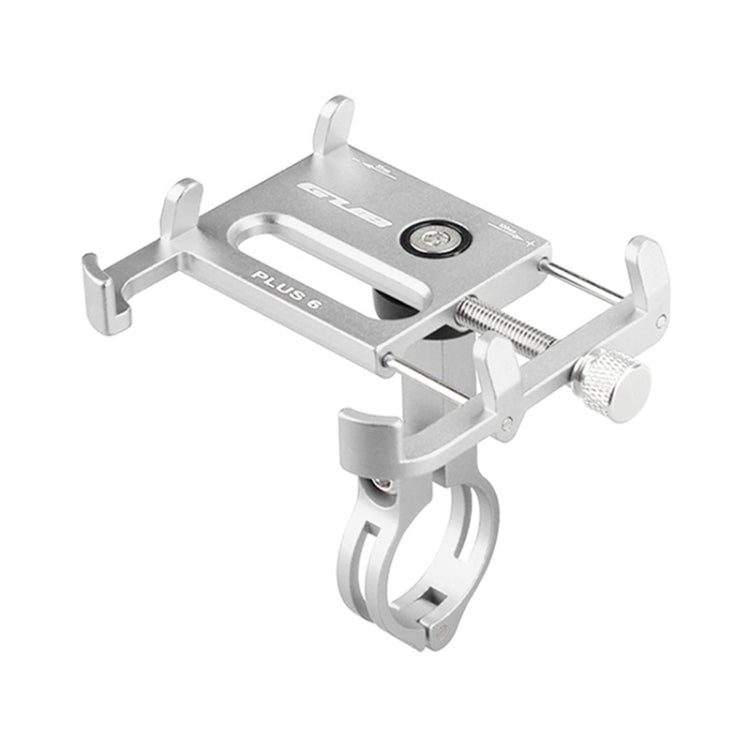 GUB Plus 6 Aluminum Alloy MTB Bike Bicycle Phone Holder(Silver) - Holders by GUB | Online Shopping South Africa | PMC Jewellery | Buy Now Pay Later Mobicred