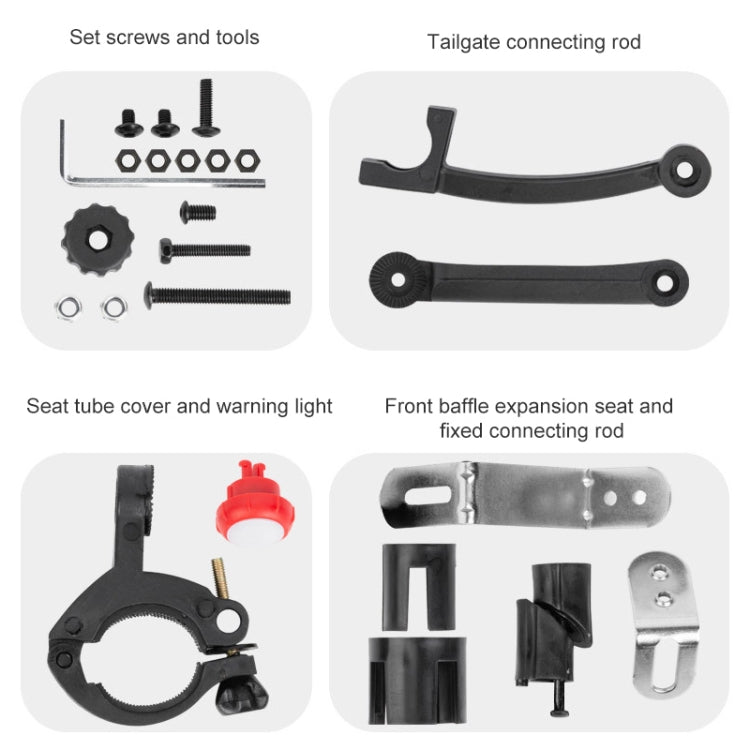 PROMEND NB-28370 1 Pair Bicycle Quick Release Plastic Retractable Mudguard - Mudguards by PROMEND | Online Shopping South Africa | PMc TechLife | Buy Now Pay Later Mobicred