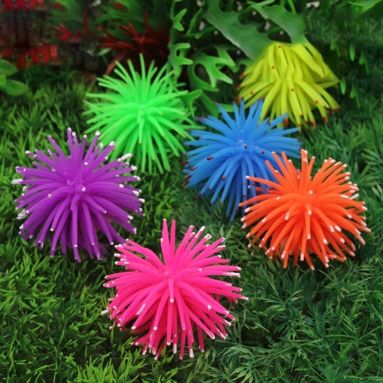 Aquarium Articles Decoration TPR Simulation Sea Urchin Ball Coral with Point, Size: S, Diameter: 7cm(Orange) - free shipping - PMc TechLife - Order now!