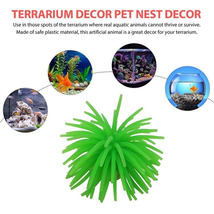 Aquarium Articles Decoration TPR Simulation Sea Urchin Ball Coral, Size: S, Diameter: 7cm(Yellow) - Fish Tank Decoration by PMc TechLife | Online Shopping South Africa | PMc TechLife | Buy Now Pay Later Mobicred