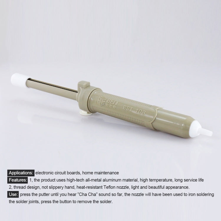 BEST-108 Aluminum metal suction pump(Grey) - free shipping - PMC TechLife - Order now!