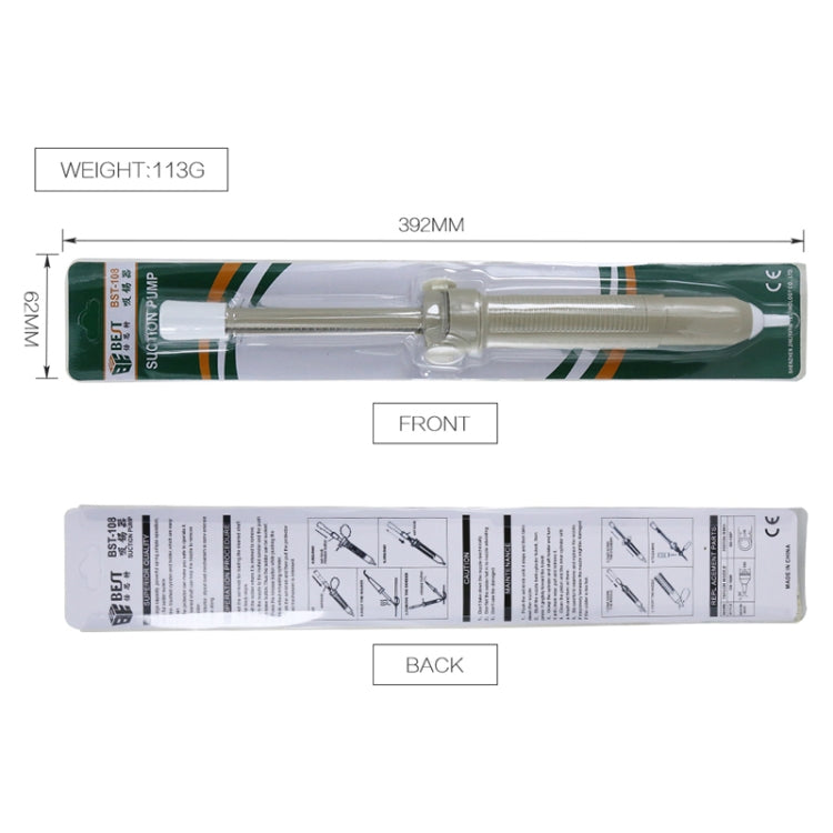 BEST-108 Aluminum metal suction pump(Blue) - free shipping - PMC TechLife - Order now!