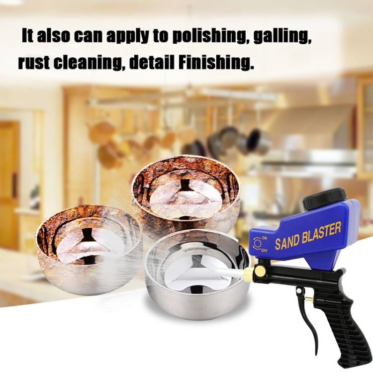 Portable Blue Gravitational Sandblasting Machine Mini Rust-proof Sandblaster Spray Mechine - Others by PMc TechLife | Online Shopping South Africa | PMc TechLife | Buy Now Pay Later Mobicred