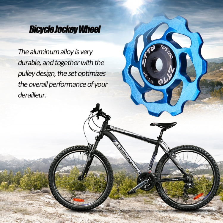 ZTTO 11T 4/5/6 MM Bicycle Derailleur Ceramic Bearing Bicycle Accessories (Silver) - Guide wheels by ZTTO | Online Shopping South Africa | PMc TechLife | Buy Now Pay Later Mobicred