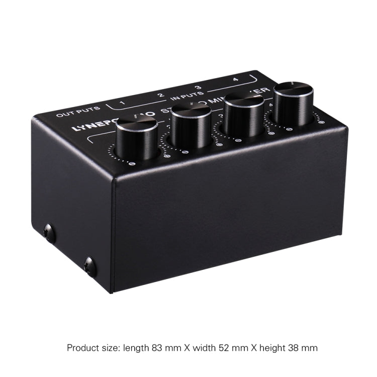 LINEPAUDIO B896 Four-channel Sassive Mixer (Black) -  by PMC TechLife | Online Shopping South Africa | PMC TechLife | Buy Now Pay Later Mobicred