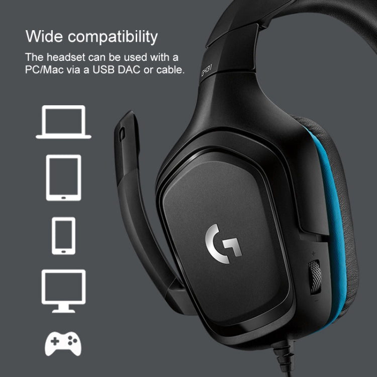Logitech G431 Dolby 7.1 Surround Sound Stereo Folding Noise Reduction Competition Gaming Headset - free shipping - PMC Jewellery - Order now!