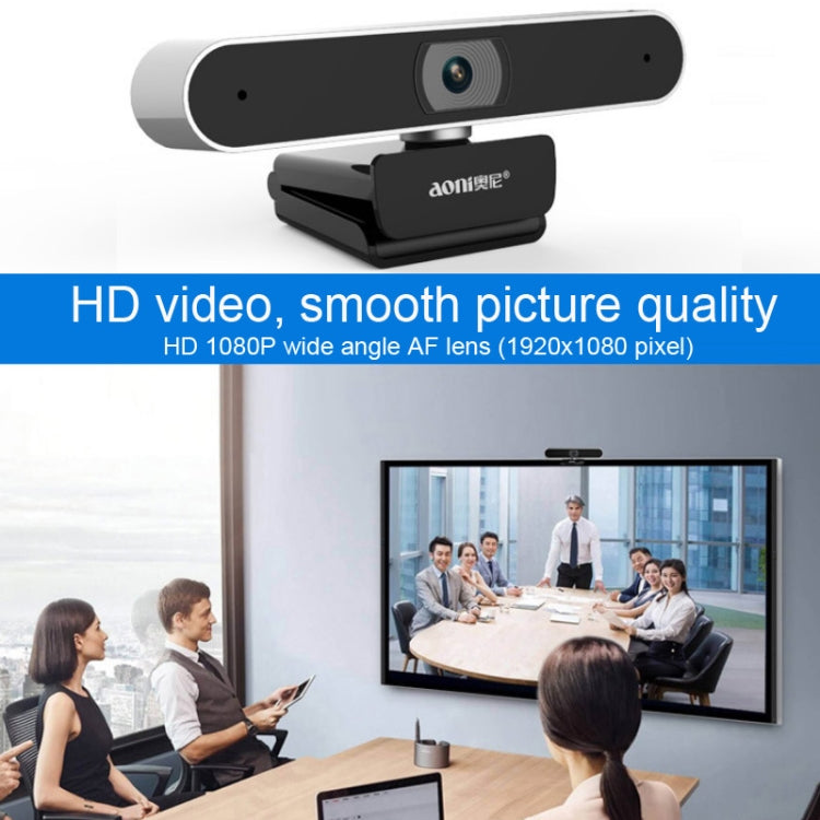 Aoni A30 Beauty FHD 1080P Smart IPTV WebCam Teleconference Teaching Live Broadcast Computer Camera with Microphone (Black) - HD Camera by PMC Jewellery | Online Shopping South Africa | PMC Jewellery | Buy Now Pay Later Mobicred