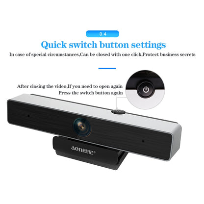 aoni C90 1080P HD Business Smart Computer Camera with Microphone - HD Camera by PMC Jewellery | Online Shopping South Africa | PMC Jewellery | Buy Now Pay Later Mobicred