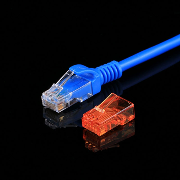100 PCS Anpwoo Amp01 RJ45 Connector Modular Plug(Orange) - Lan Cable and Tools by PMC TechLife | Online Shopping South Africa | PMC TechLife | Buy Now Pay Later Mobicred