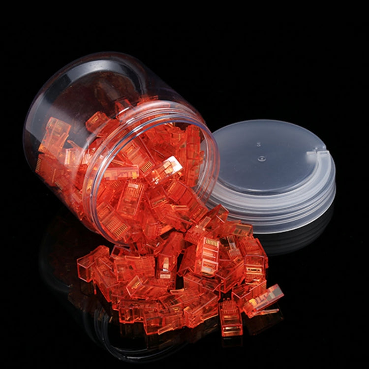 100 PCS Anpwoo Amp01 RJ45 Connector Modular Plug(Orange) - Lan Cable and Tools by PMC TechLife | Online Shopping South Africa | PMC TechLife | Buy Now Pay Later Mobicred
