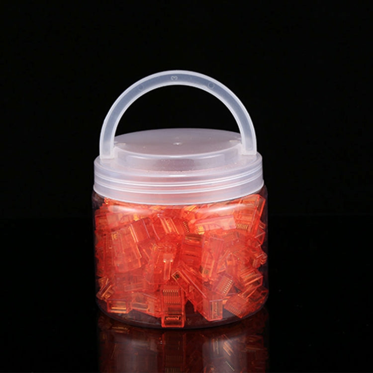 100 PCS Anpwoo Amp01 RJ45 Connector Modular Plug(Orange) - Lan Cable and Tools by PMC TechLife | Online Shopping South Africa | PMC TechLife | Buy Now Pay Later Mobicred