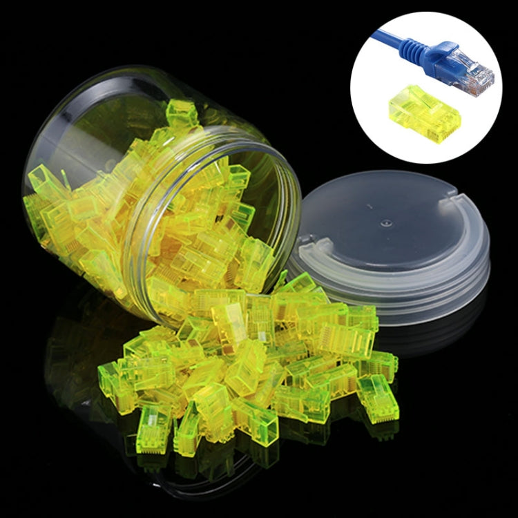 100 PCS Anpwoo Amp01 RJ45 Connector Modular Plug(Yellow) - Lan Cable and Tools by PMC TechLife | Online Shopping South Africa | PMC TechLife | Buy Now Pay Later Mobicred
