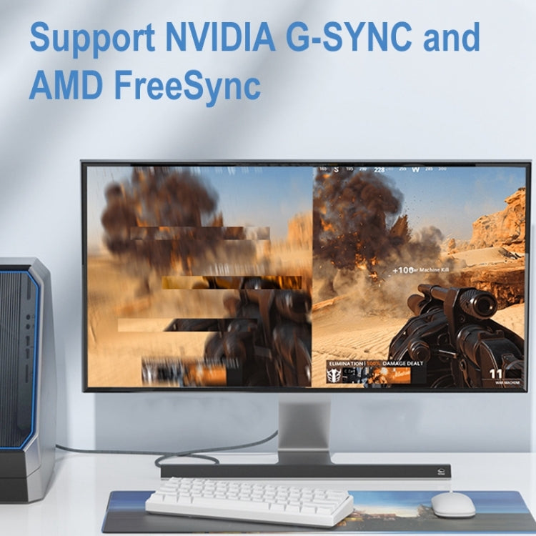 Mini DP Male to 8K DisplayPort 1.4 Male HD Braided Adapter Cable, Cable Length: 2m -  by PMC Jewellery | Online Shopping South Africa | PMC Jewellery | Buy Now Pay Later Mobicred