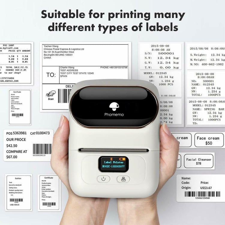 Phomemo M110 Home Handheld Mini Bluetooth Thermal Printer (Orange) - Printer by PMC TechLife | Online Shopping South Africa | PMC TechLife | Buy Now Pay Later Mobicred