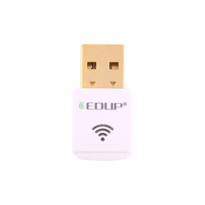 EDUP EP-AC1619 Mini Wireless USB 600Mbps 2.4G / 5.8Ghz 150M+433M Dual Band WiFi Network Card for Nootbook / Laptop / PC(White) - USB Network Adapter by EDUP | Online Shopping South Africa | PMC Jewellery | Buy Now Pay Later Mobicred