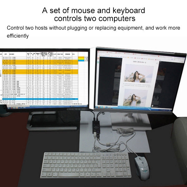 DY-B046 2 In 4 Out USB 2.0 Sharing Switch USB Flash Printer Adapter - Others by PMC Jewellery | Online Shopping South Africa | PMC Jewellery | Buy Now Pay Later Mobicred