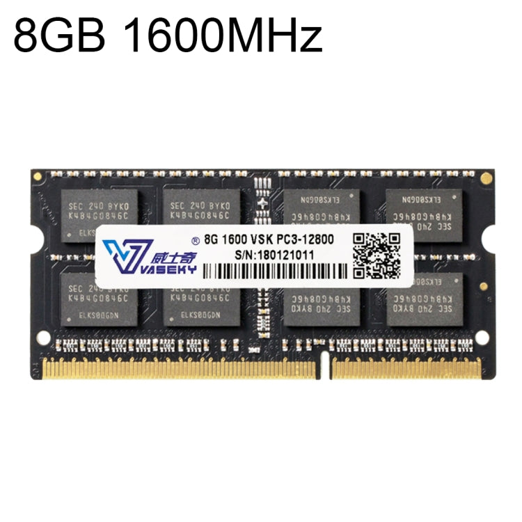 Vaseky 8GB 1600MHz PC3-12800 DDR3 PC Memory RAM Module for Laptop - RAMs by Vaseky | Online Shopping South Africa | PMC Jewellery | Buy Now Pay Later Mobicred