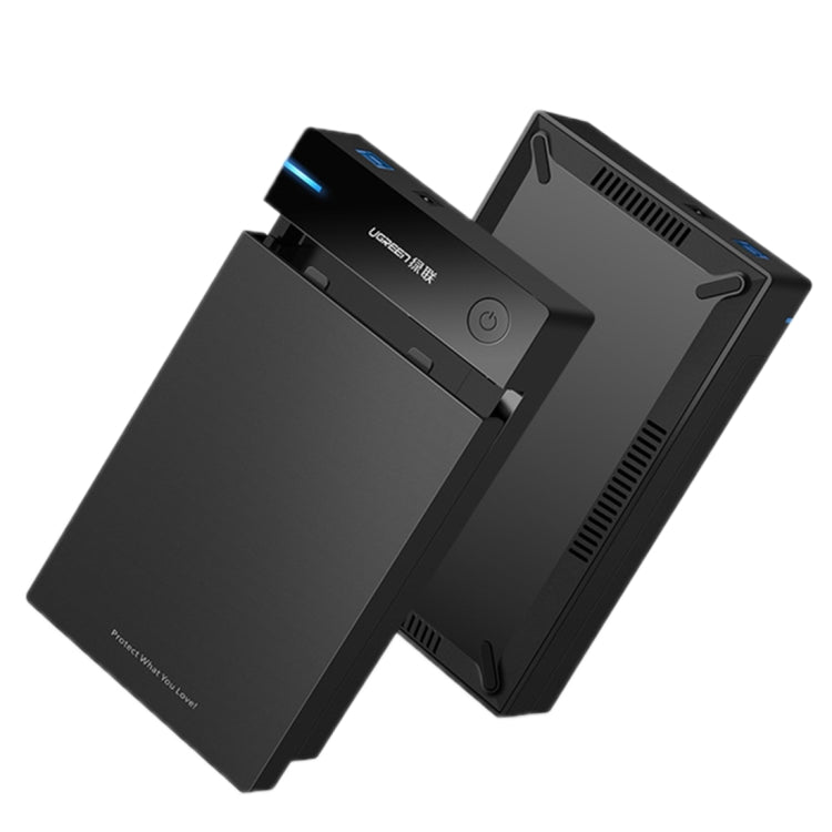 UGREEN US222 HDD Enclosure 2.5 / 3.5 inch SATA to USB 3.0 SSD Adapter Hard Disk Drive Box External HDD Case, Support UASP Protocol - HDD Enclosure by UGREEN | Online Shopping South Africa | PMC Jewellery | Buy Now Pay Later Mobicred